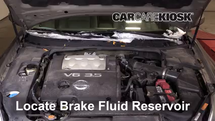 2006 Nissan Maxima SE 3.5L V6 Brake Fluid Add Fluid